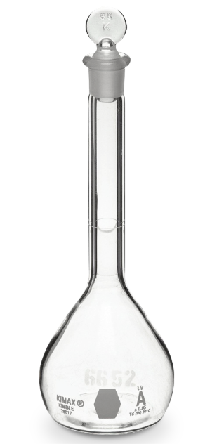 MATRAZ VOLUMÉTRICO CLASE A, ASTM C/TAPÓN, 250ML, 28017-250, KIMAX-1