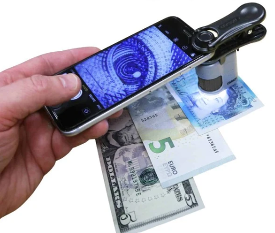 MICROSCOPIO DE BOLSILLO 20X C/CLIP PARA SMARTPHONE CARSON-6