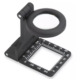 LUPA DE PRECISION DE MANO CUENTAHILOS METALICA C/LUZ LED 6,5X 20MM, CAT. LT-60,  CARSON-1