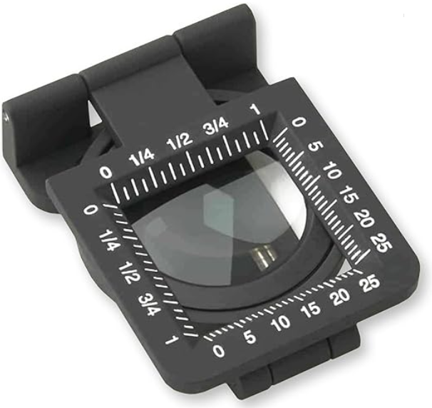 LUPA DE PRECISION DE MANO CUENTAHILOS METALICA C/LUZ LED 5X 30MM, CARSON-2