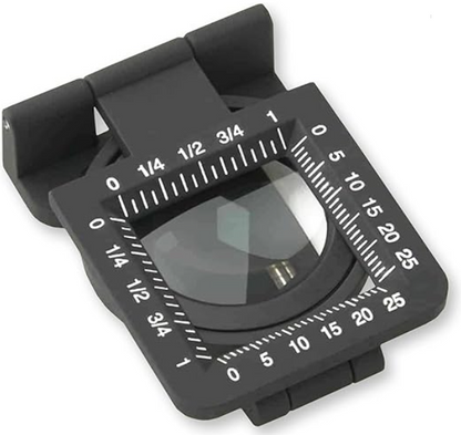 LUPA DE PRECISION DE MANO CUENTAHILOS METALICA C/LUZ LED 5X 30MM, CARSON-2