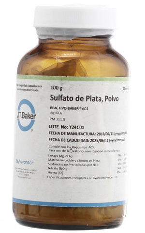 SULFATO DE PLATA ACS, POLVO 100gr, 3443-50, JT. BAKER-1