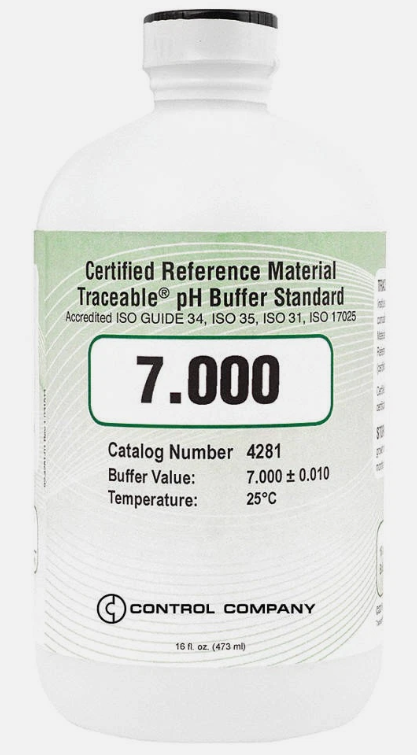 BUFFER PH 7.0, SOL STD CRM, TRANSPARENTE, 500ML, CC-4281, TRACEABLE-1