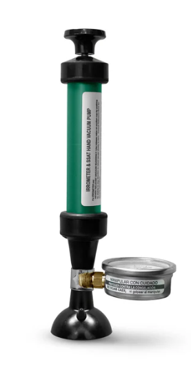 BOMBA DE VACÍO PARA TENSIOMETRO CON MANÓMETRO, CAT. 1002, IRROMETER-1