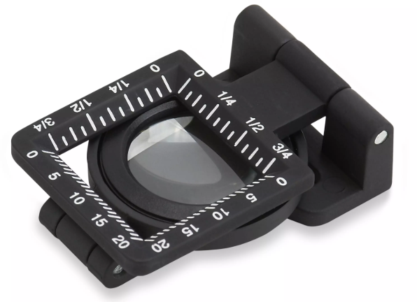 LUPA DE PRECISION DE MANO CUENTAHILOS METALICA C/LUZ LED 6,5X 20MM, CAT. LT-60,  CARSON-2