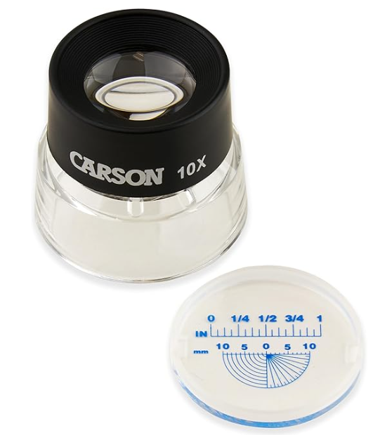 LUPA C/BASE DE ACRILICO LUMILOUPE 10X, CARSON-2