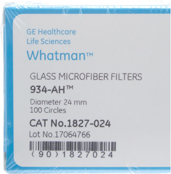 PAPEL FIBRA DE VIDRIO GRADO 934-AH, DIAM. 24MM, 1827-024, WHATMAN-3