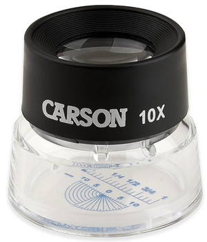 LUPA C/BASE DE ACRILICO LUMILOUPE 10X, CARSON-1