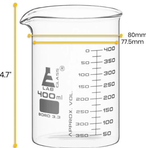 VASO PRECIPITADO GRADUADO DE VIDRIO ASTM 500ML EISCO-2