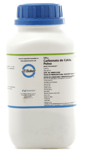 CARBONATO DE CALCIO ACS, POLVO 500gr, 1288-01, JT. BAKER-1