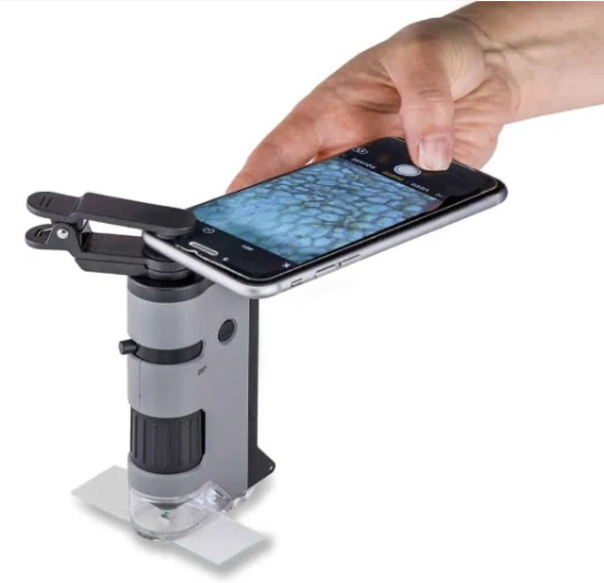 MICROSCOPIO DE BOLSILLO 100-250X  C/CLIP PARA SMARTPHONE CARSON-4