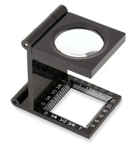 LUPA DE PRECISION DE MANO CUENTAHILOS C/LUZ LED 5X 30MM, CARSON-1