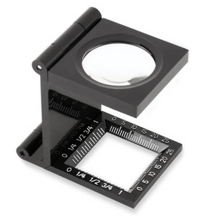 LUPA DE PRECISION DE MANO CUENTAHILOS C/LUZ LED 5X 30MM, CARSON-1
