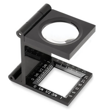 LUPA DE PRECISION DE MANO CUENTAHILOS C/LUZ LED 5X 30MM, CARSON-1