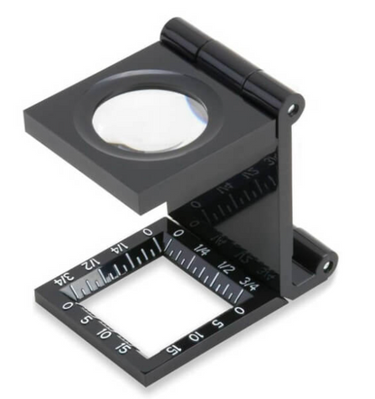 LUPA DE PRECISION DE MANO CUENTAHILOS C/LUZ LED 6,5X 20MM, CARSON-1