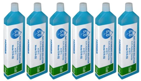 SOLUCION PARA LAQUATWIN SALINIDAD 50PPM 6X14ML, HORIBA-1