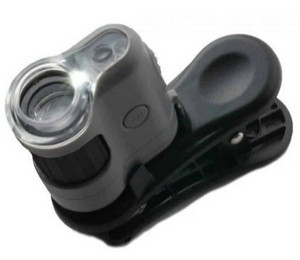 MICROSCOPIO DE BOLSILLO 20X C/CLIP PARA SMARTPHONE CARSON-2