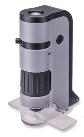 MICROSCOPIO DE BOLSILLO 100-250X  C/CLIP PARA SMARTPHONE CARSON-1