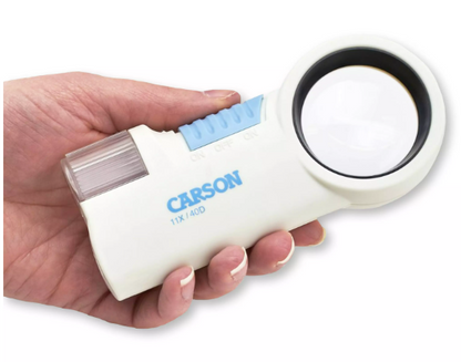 LUPA MAGNIFLASH 11X C/LUZ LED, CARSON-3