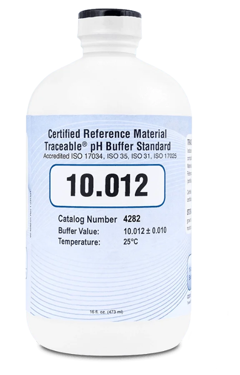 BUFFER PH 10.012, SOL STD CRM, TRANSPARENTE, 500ML, CC-4282, TRACEABLE-1