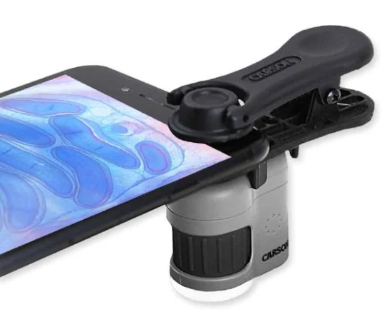 MICROSCOPIO DE BOLSILLO 20X C/CLIP PARA SMARTPHONE CARSON-4