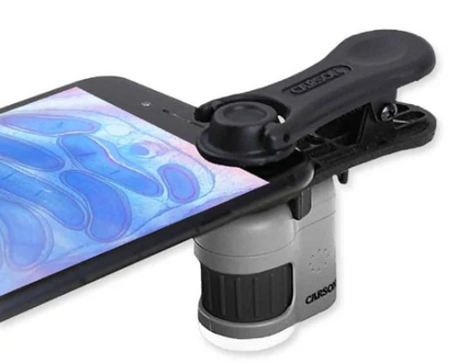 MICROSCOPIO DE BOLSILLO 20X C/CLIP PARA SMARTPHONE CARSON-4